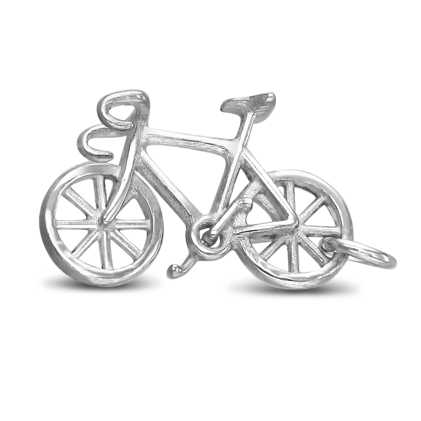 Silver Bicycle Charm