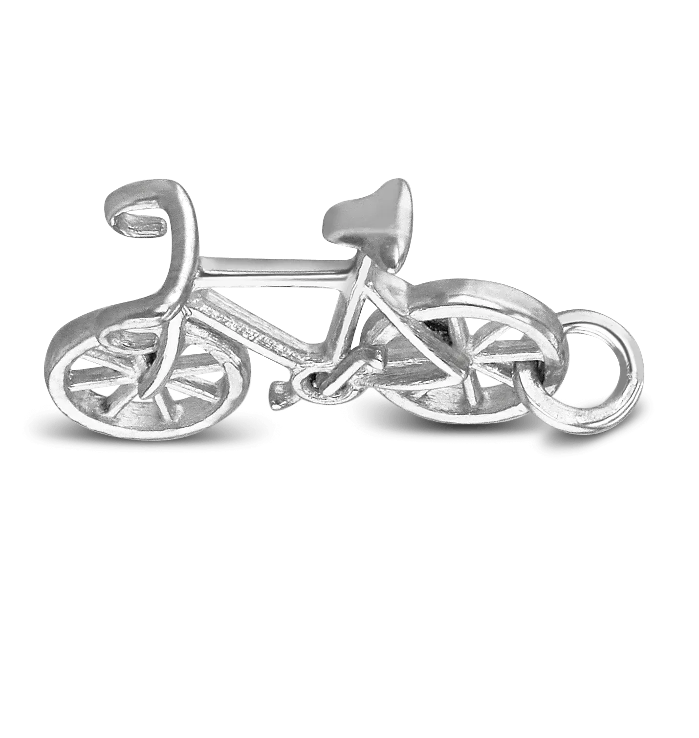 Silver Bicycle Charm