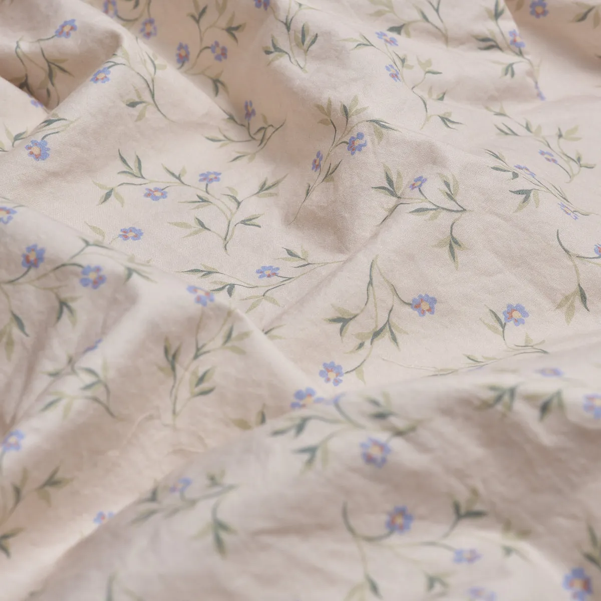 Spring Sprig Cotton Flat Sheet