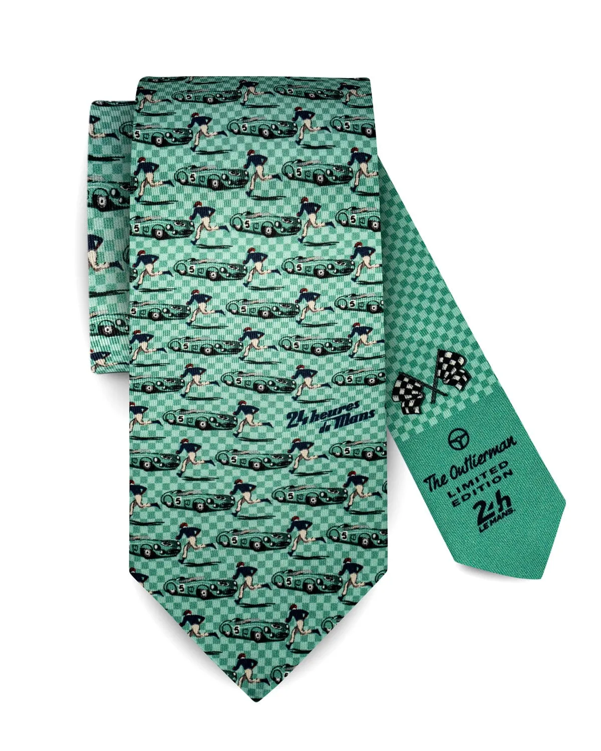 START | 24 Hours of Le Mans - Silk Tie - Green