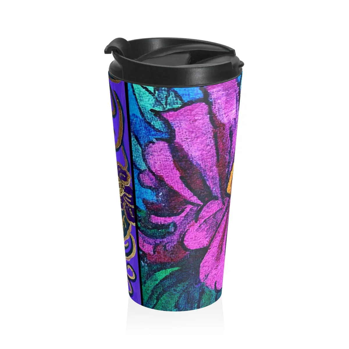 Travel Mug in Stainless Steel "Purple Riot"