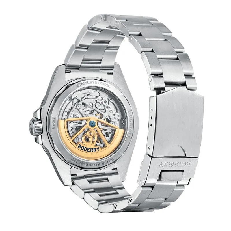 URBAN DATE(STEEL)- 3-Hand Hi-beat(28,800 bph) with 72 Hrs Power-reserve Automatic Watch