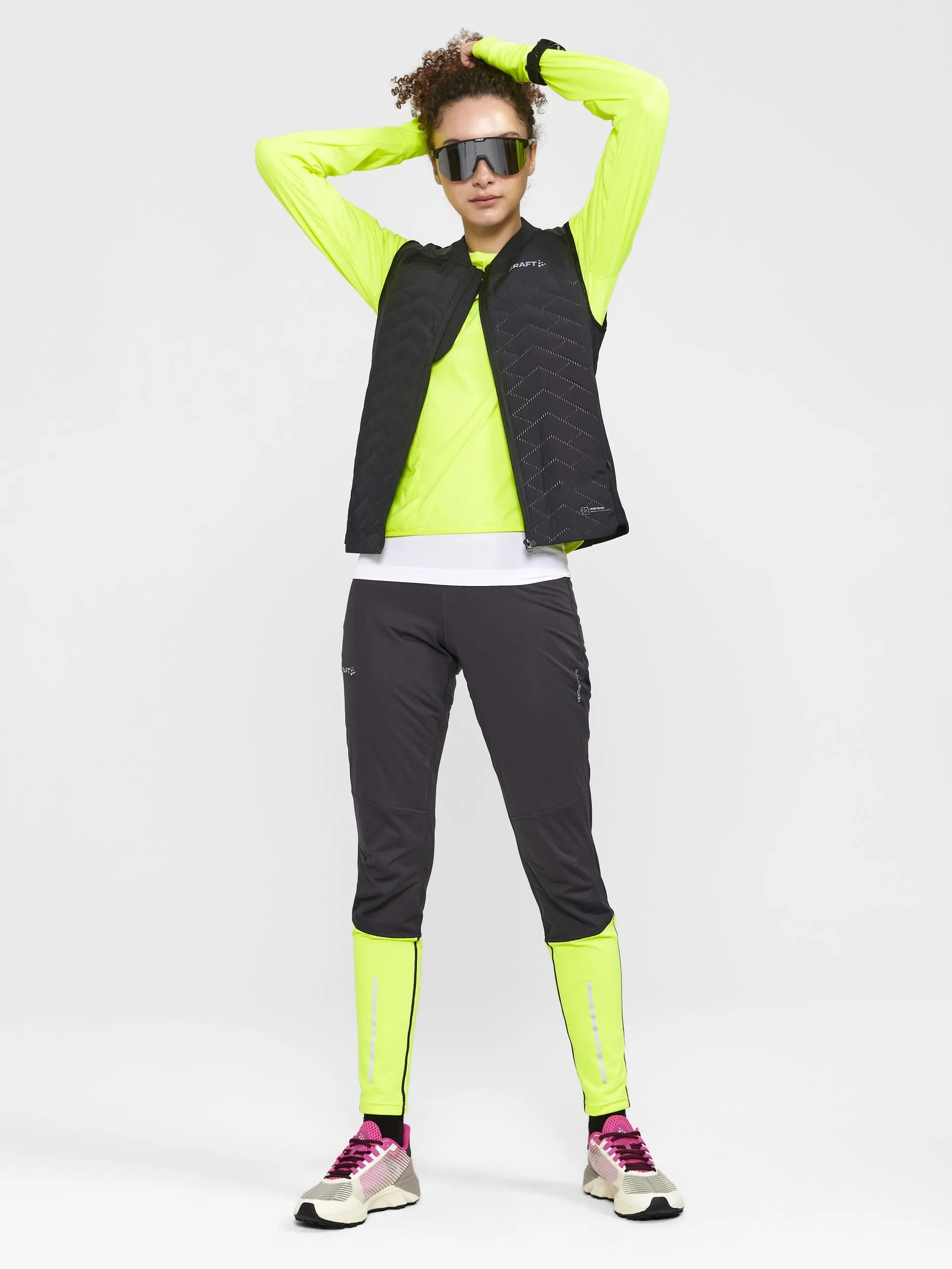 Womens PRO Hypervent Lumen Running Wind Top